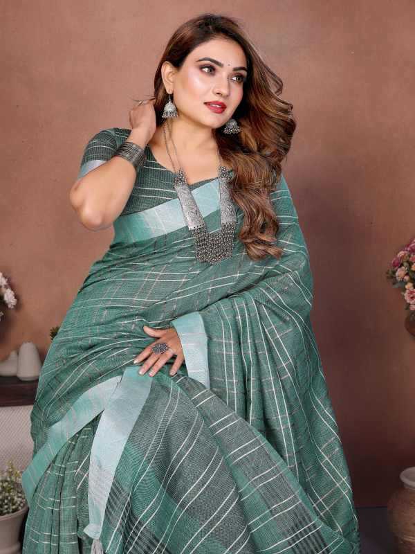Prisha Linen Designer Saree