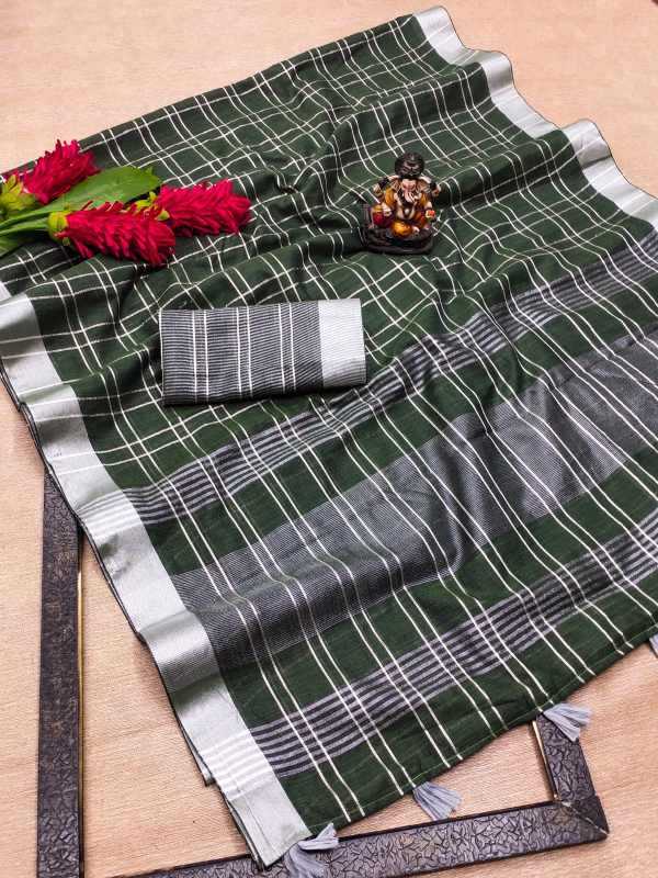 Prisha Linen Designer Saree