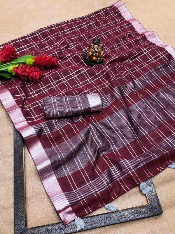 Prisha Linen Designer Saree