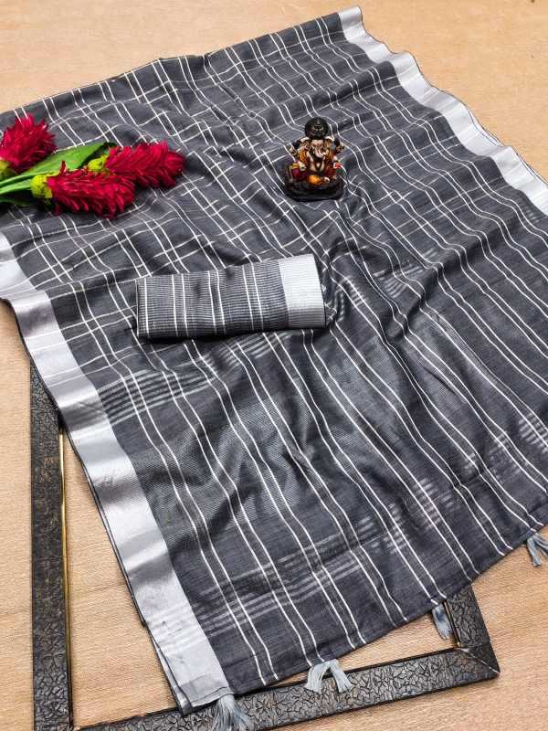 Prisha Linen Designer Saree