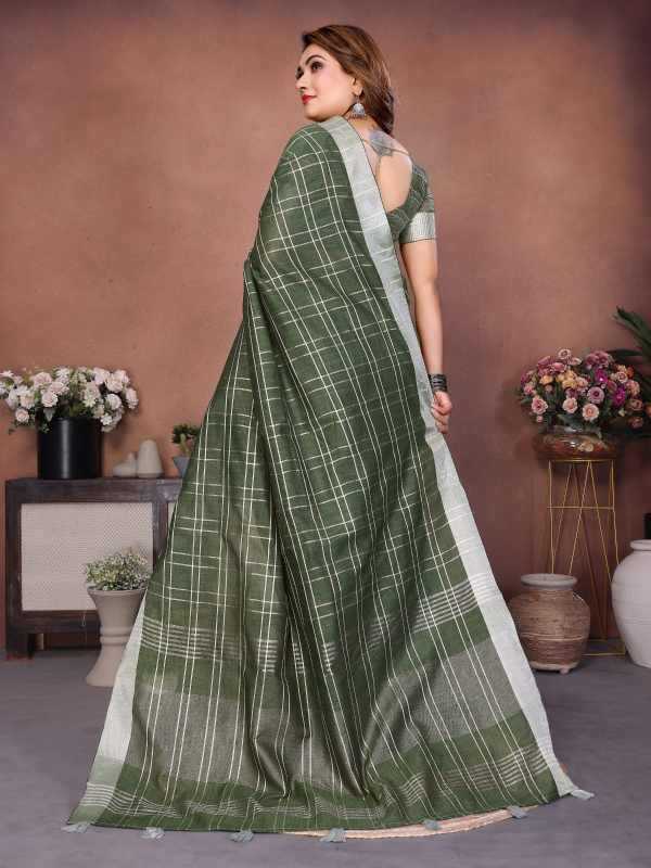 Prisha Linen Designer Saree