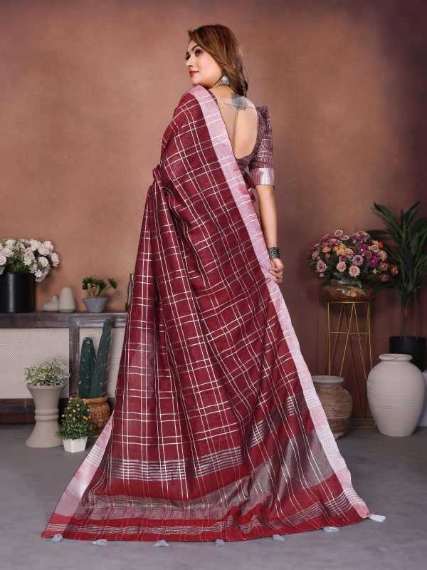 Prisha Linen Designer Saree