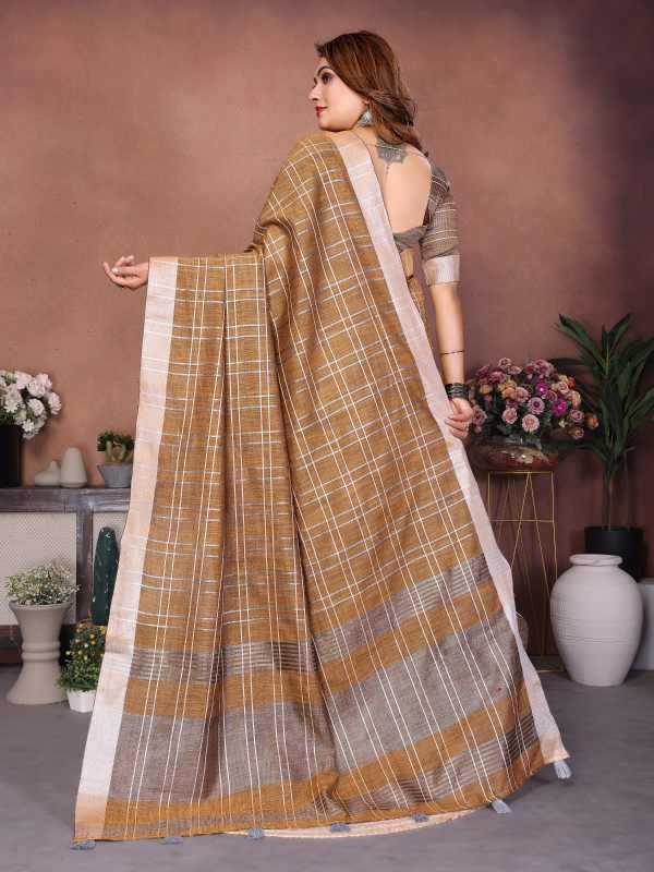 Prisha Linen Designer Saree