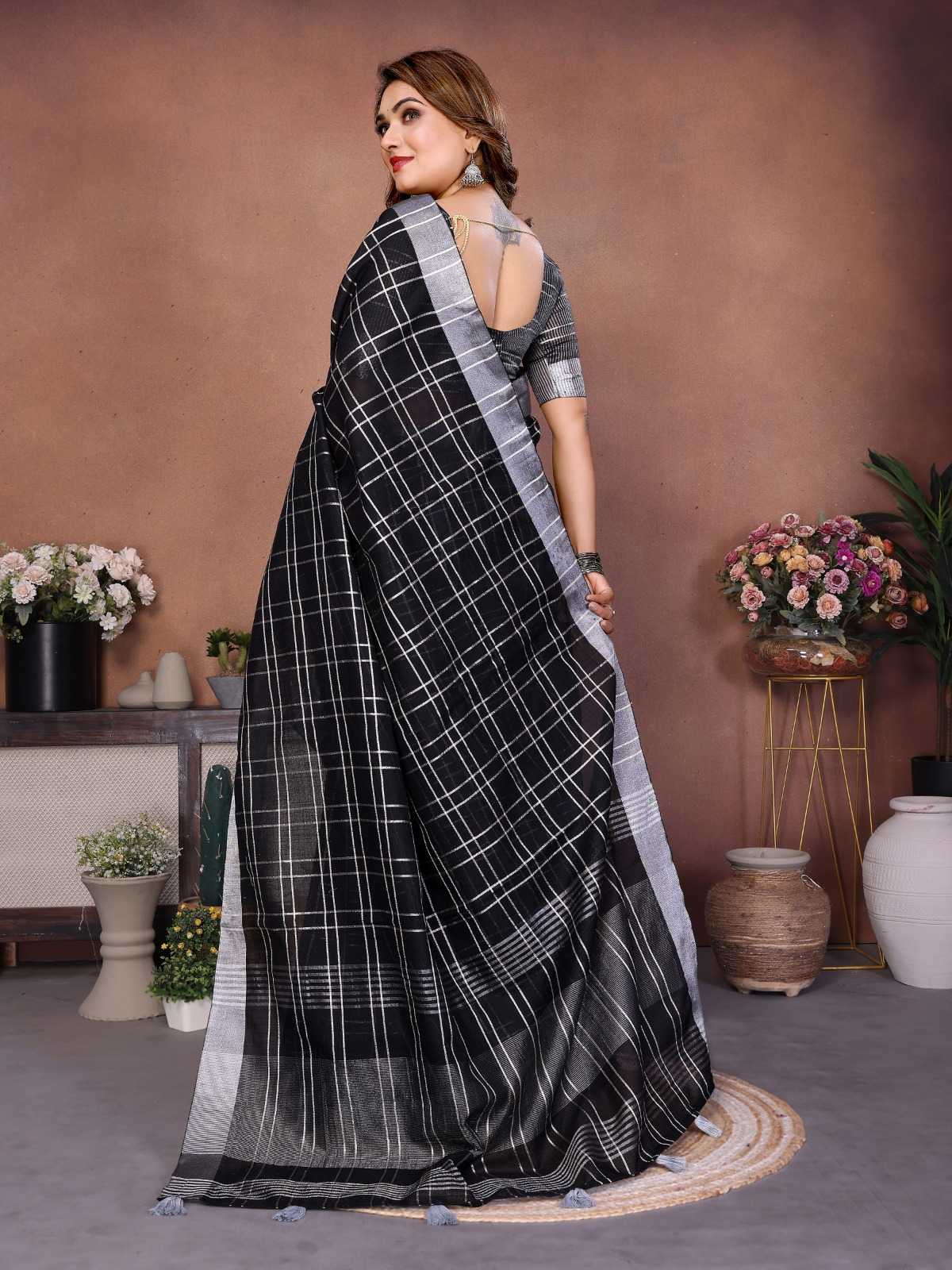 Prisha Linen Designer Saree
