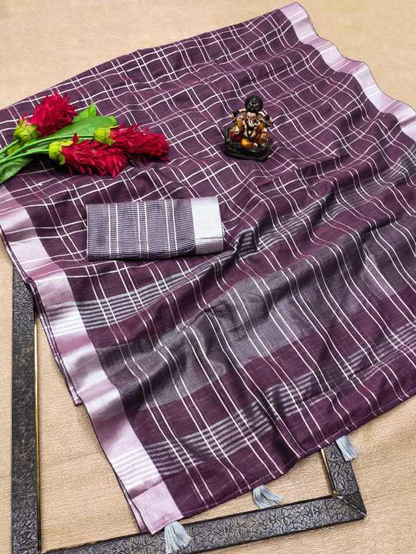 Prisha Linen Designer Saree