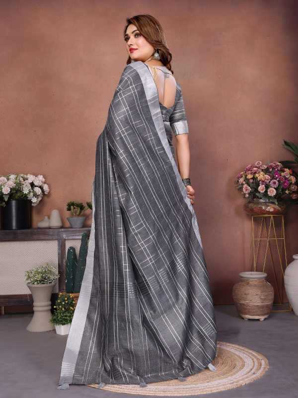 Prisha Linen Designer Saree