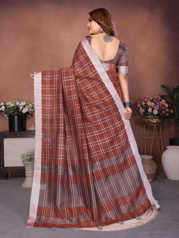 Prisha Linen Designer Saree