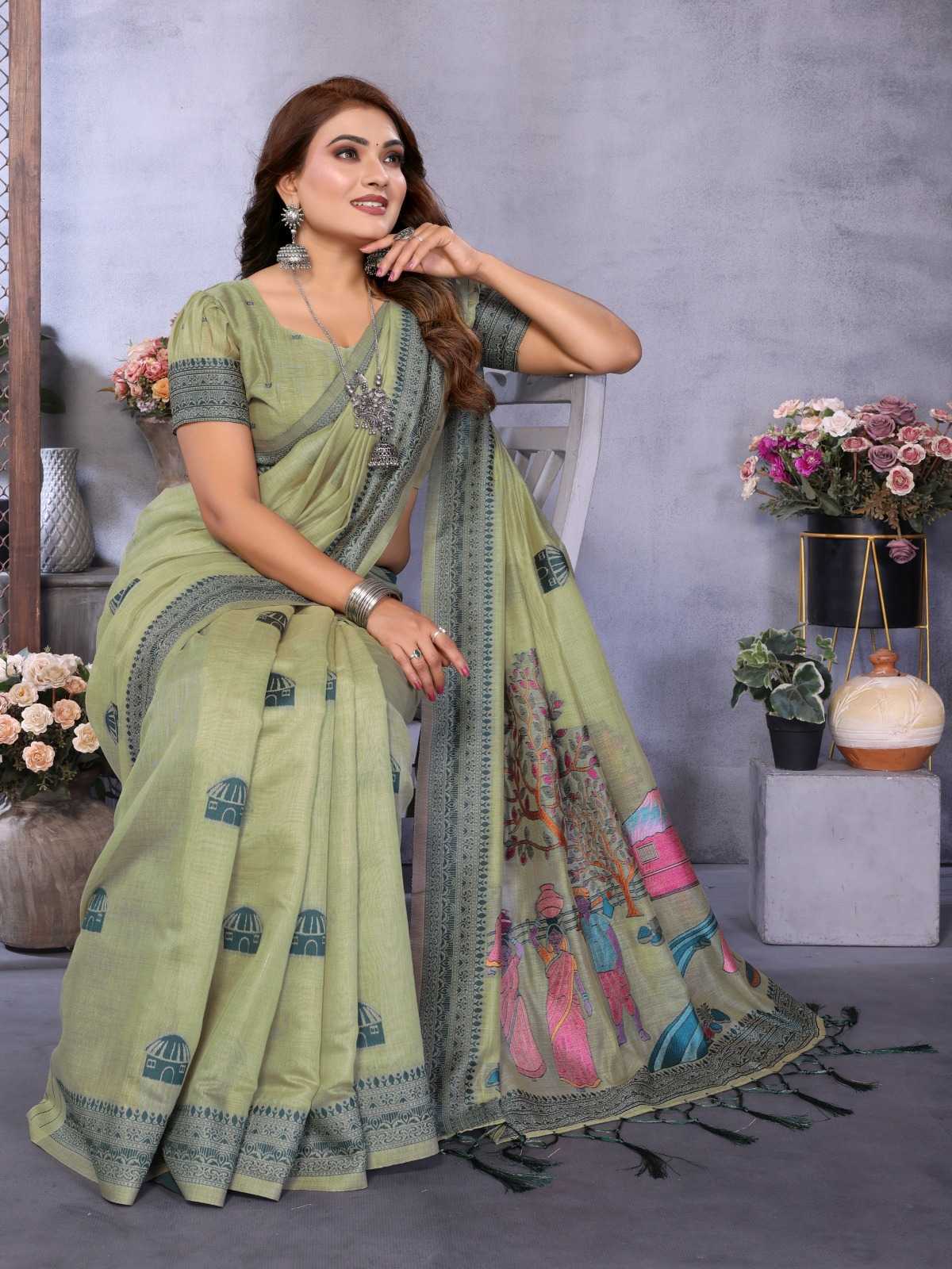 Purva Cotton Jacquard Saree