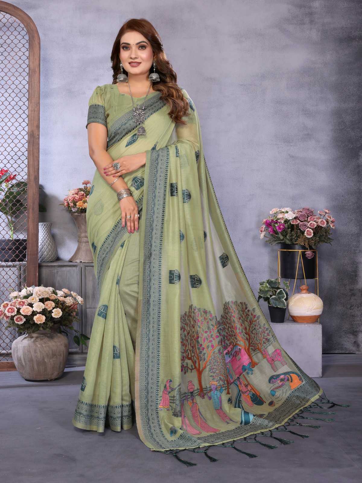 Purva Cotton Jacquard Saree