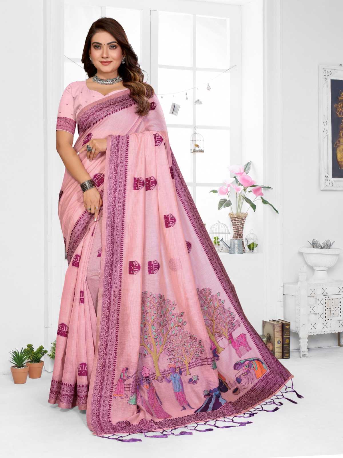 Purva Cotton Jacquard Saree