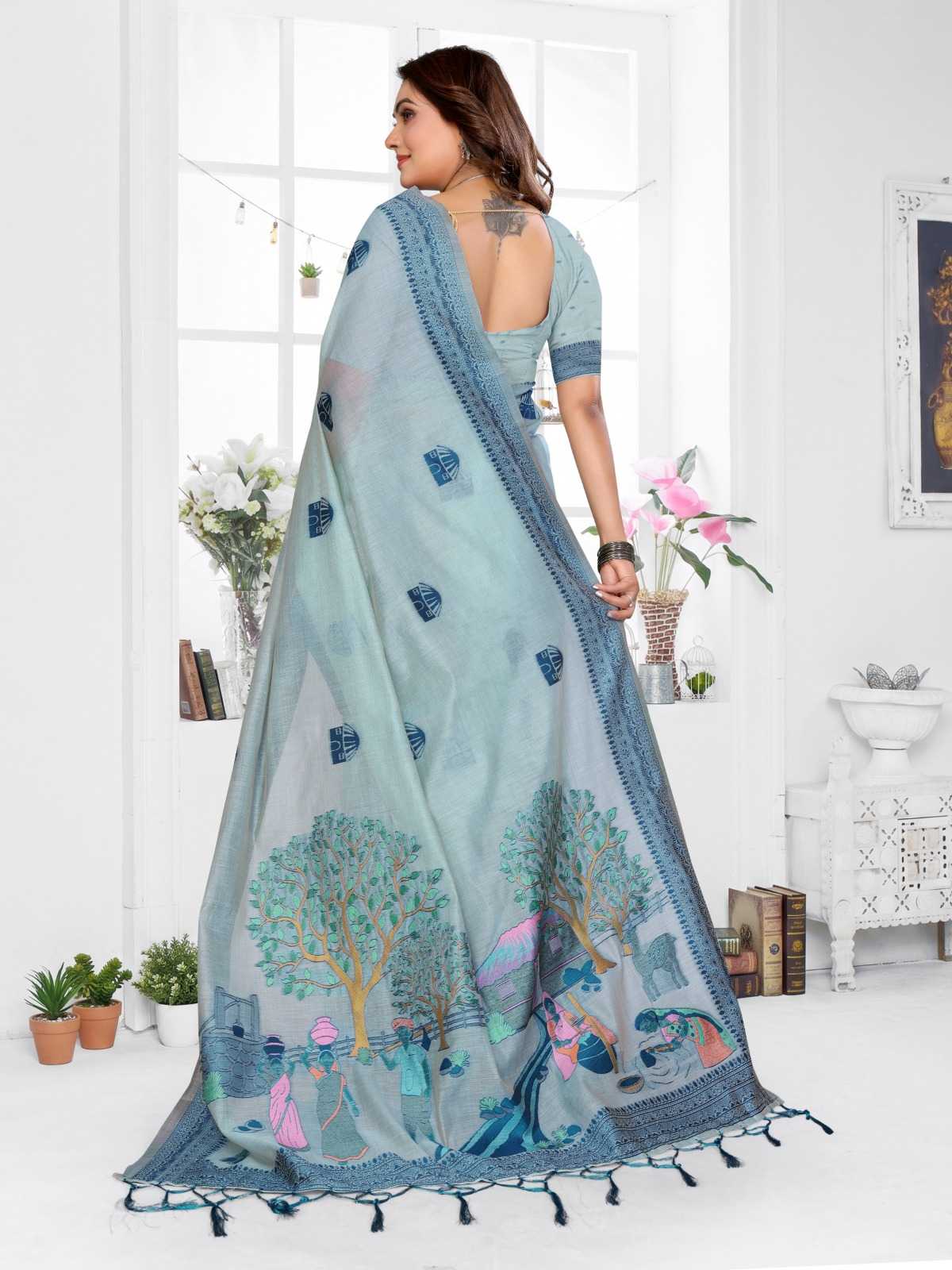 Purva Cotton Jacquard Saree
