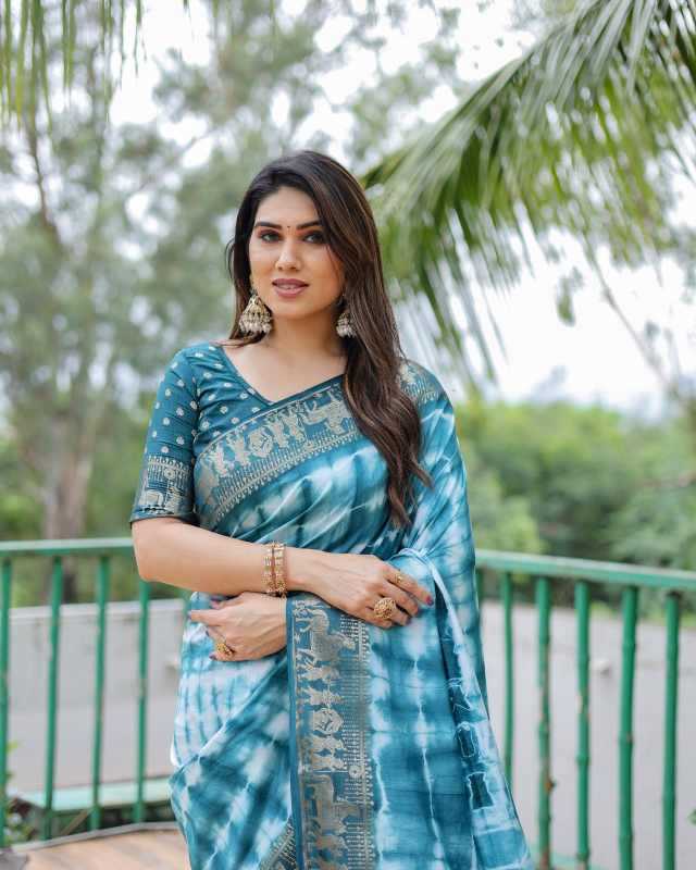 Rangavelly Dola Silk Bandhani Bandhej Saree