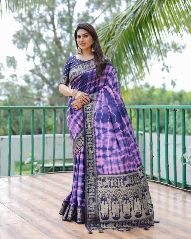 Rangavelly Dola Silk Bandhani Bandhej Saree