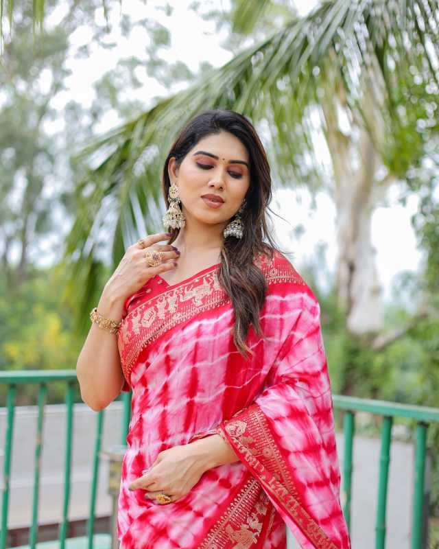 Rangavelly Dola Silk Bandhani Bandhej Saree