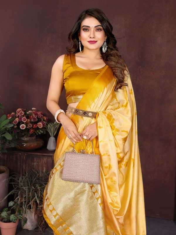 Saheli Satin Silk Gota Patti Saree