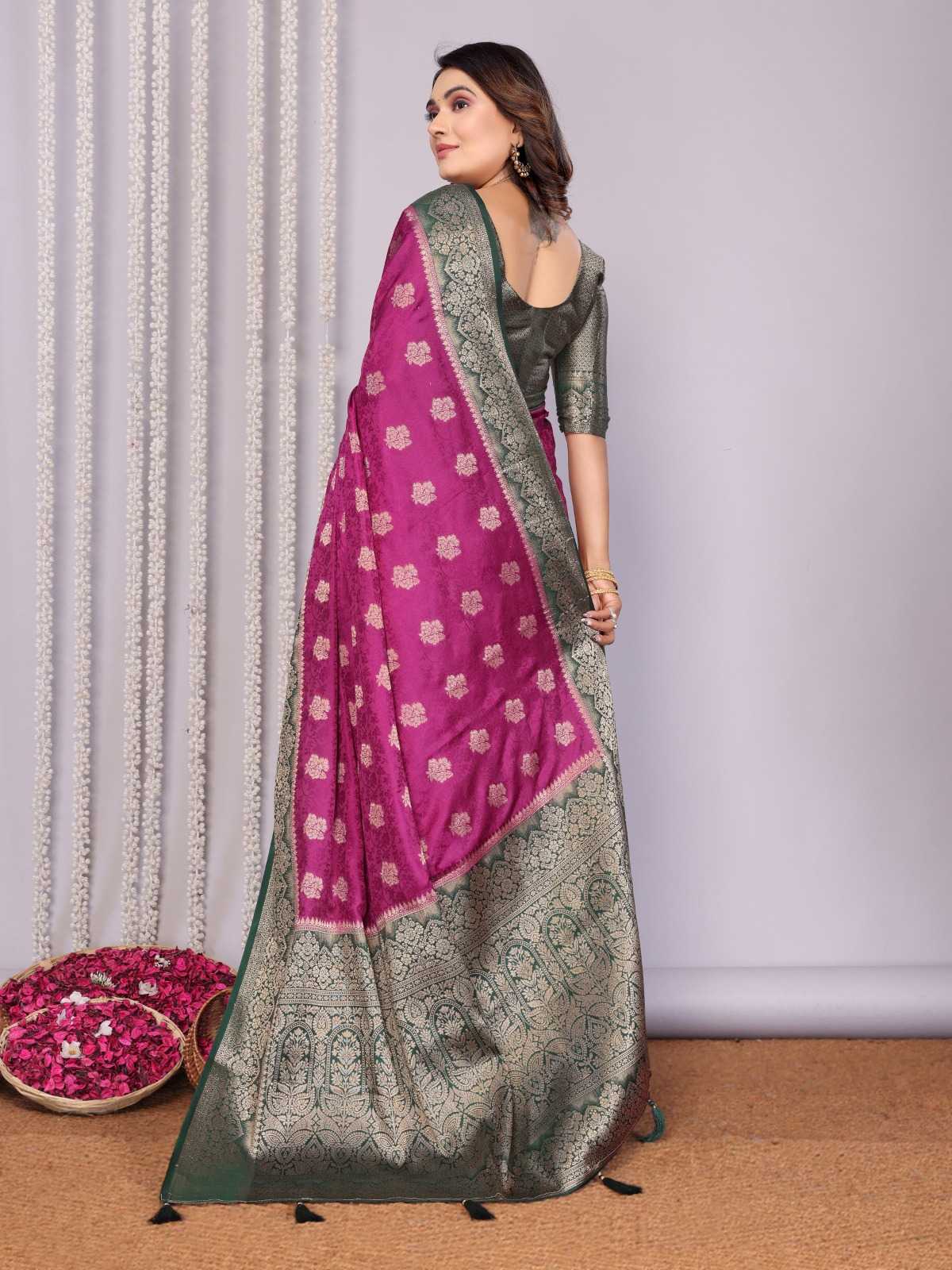 Satin Butta Saree