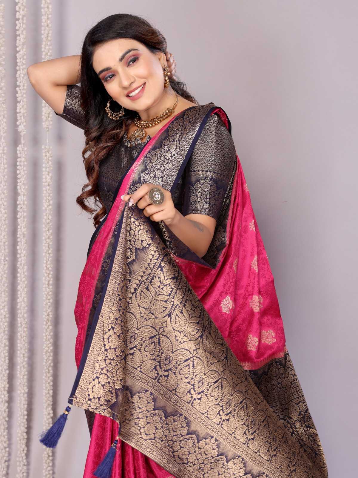Satin Butta Saree