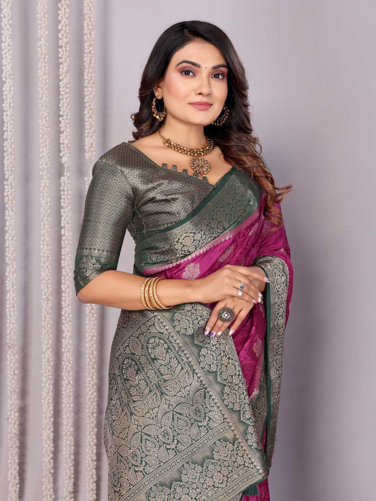 Satin Butta Saree