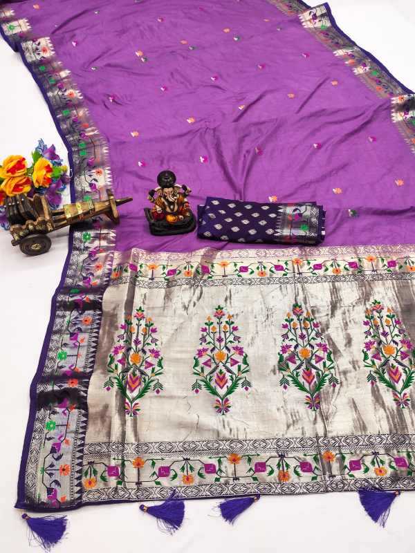 Shabri Paithani Silk Uniform Saree