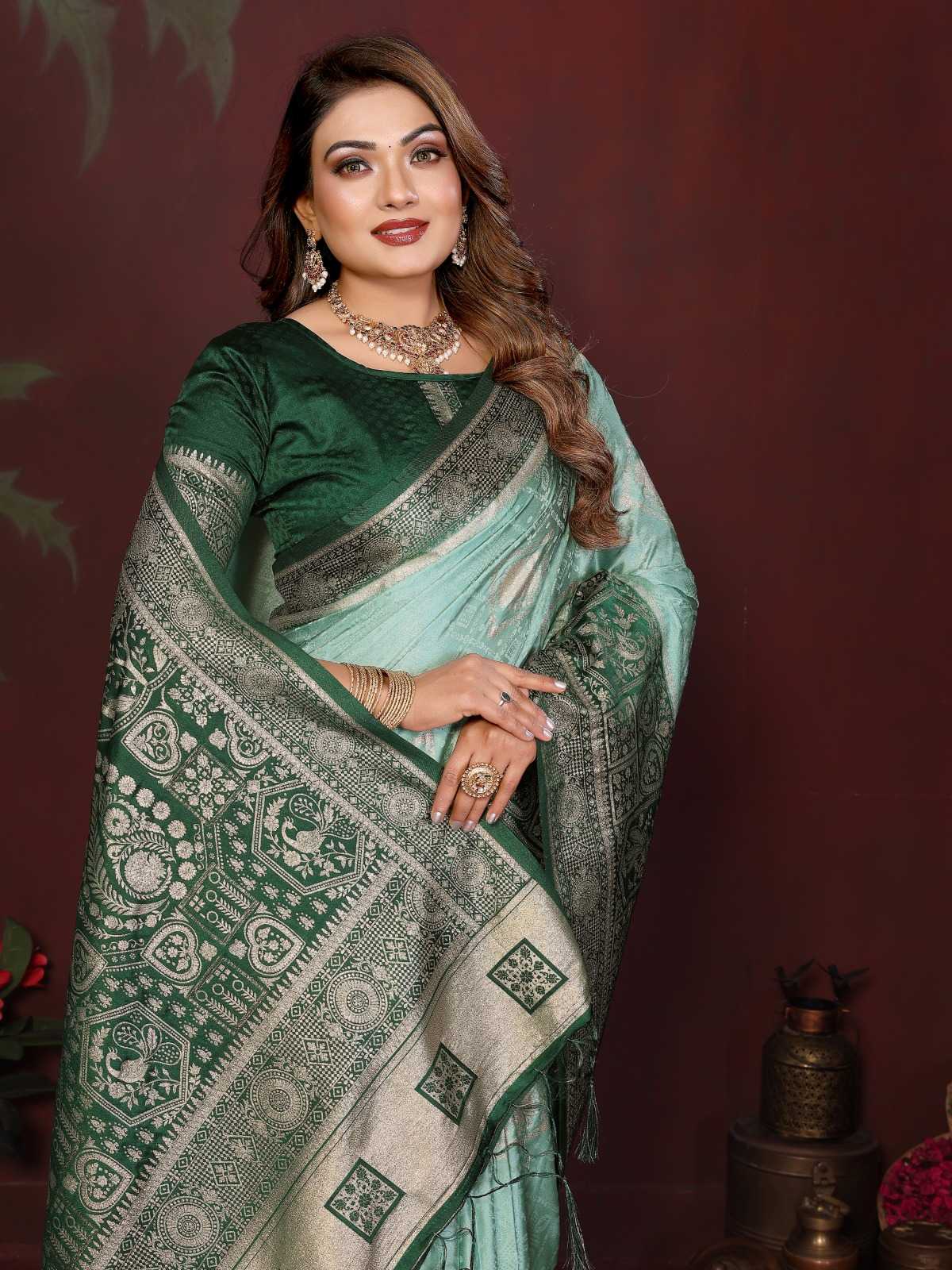 Satin Silk Butta Saree
