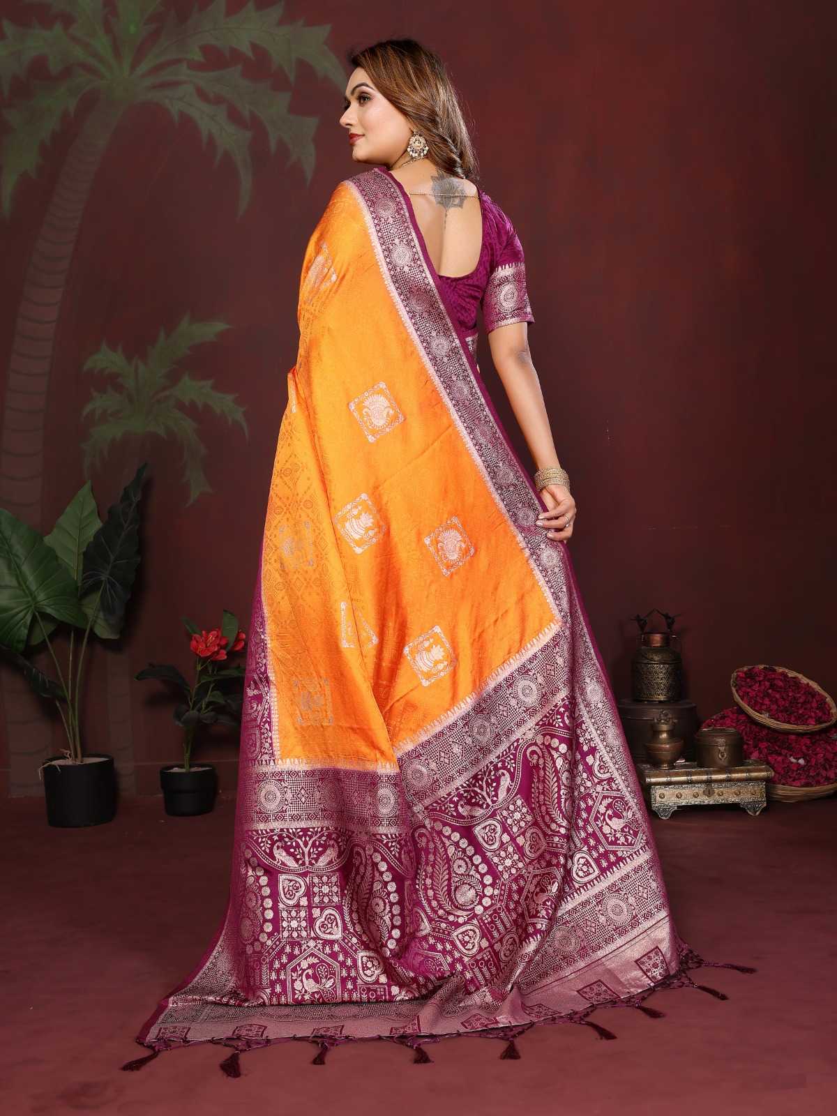 Satin Silk Butta Saree