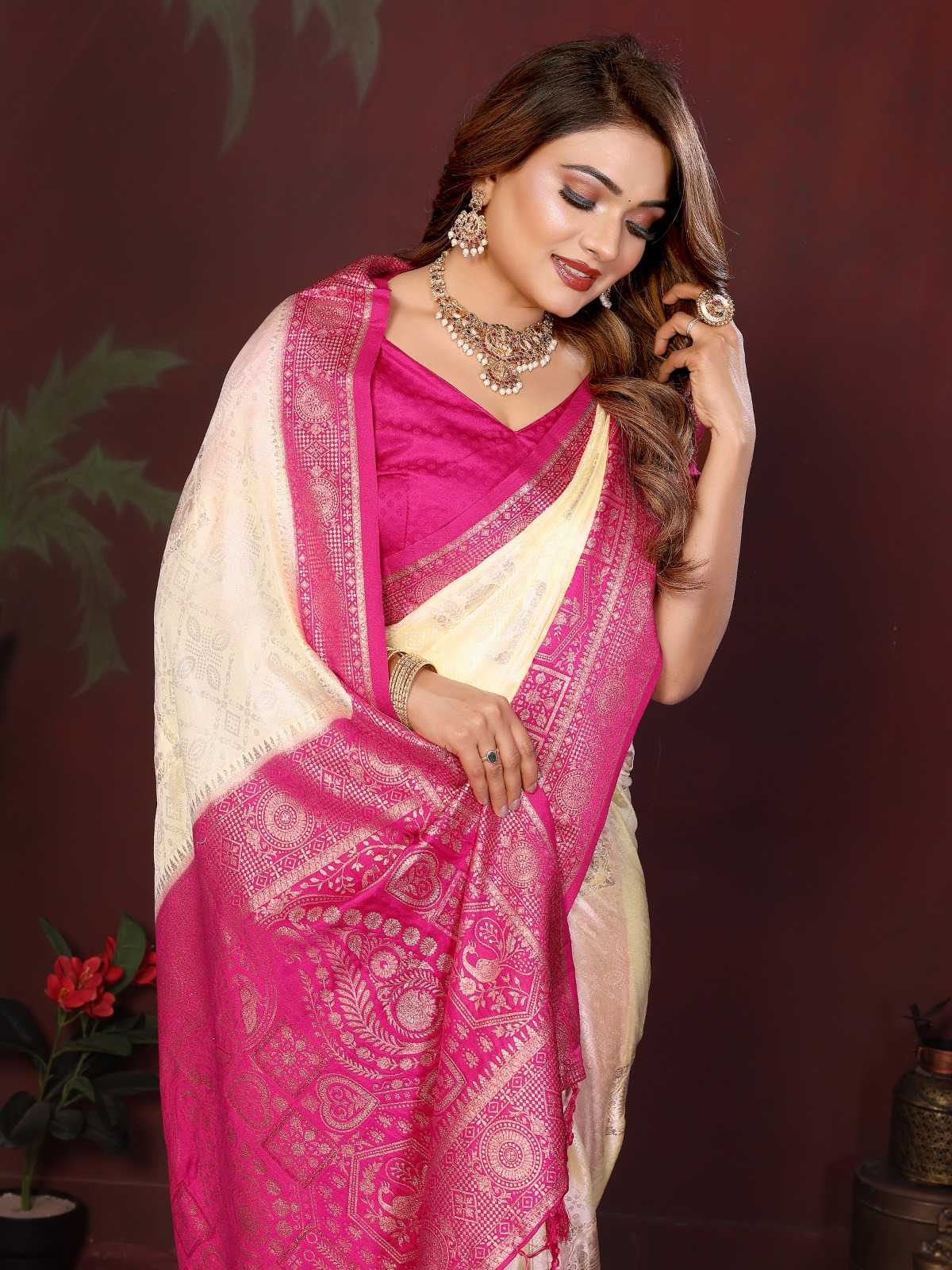 Satin Silk Butta Saree