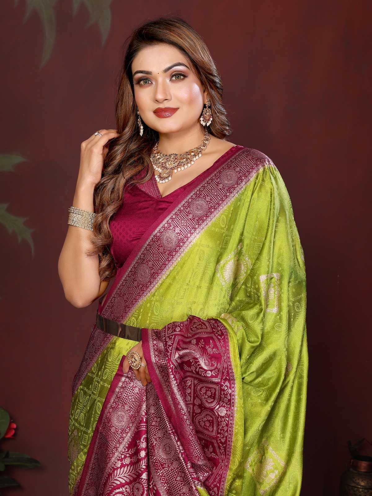 Satin Silk Butta Saree