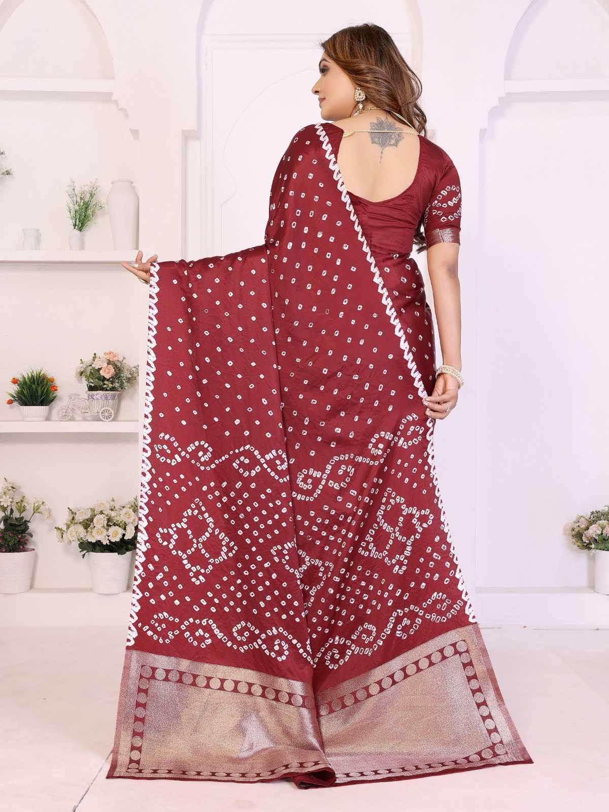 Shwetaki Satin Gota Patti Saree