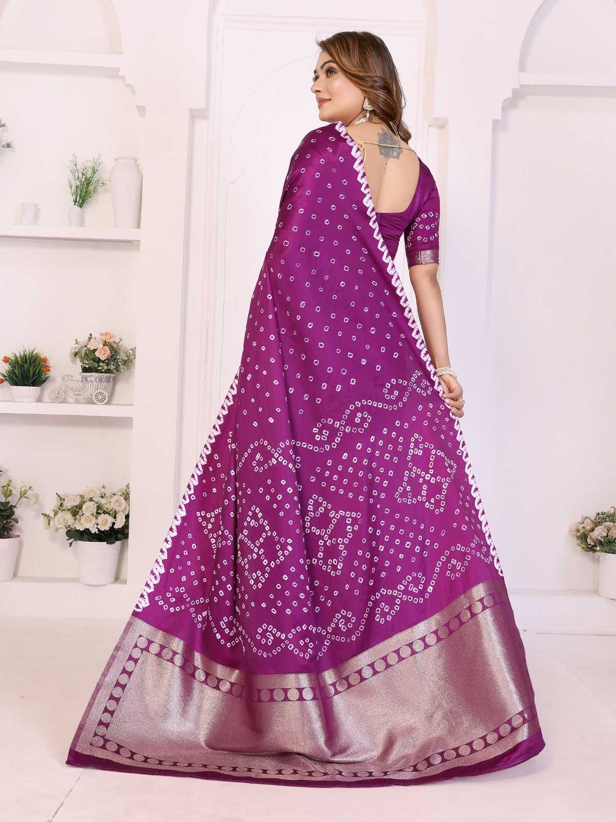 Shwetaki Satin Gota Patti Saree