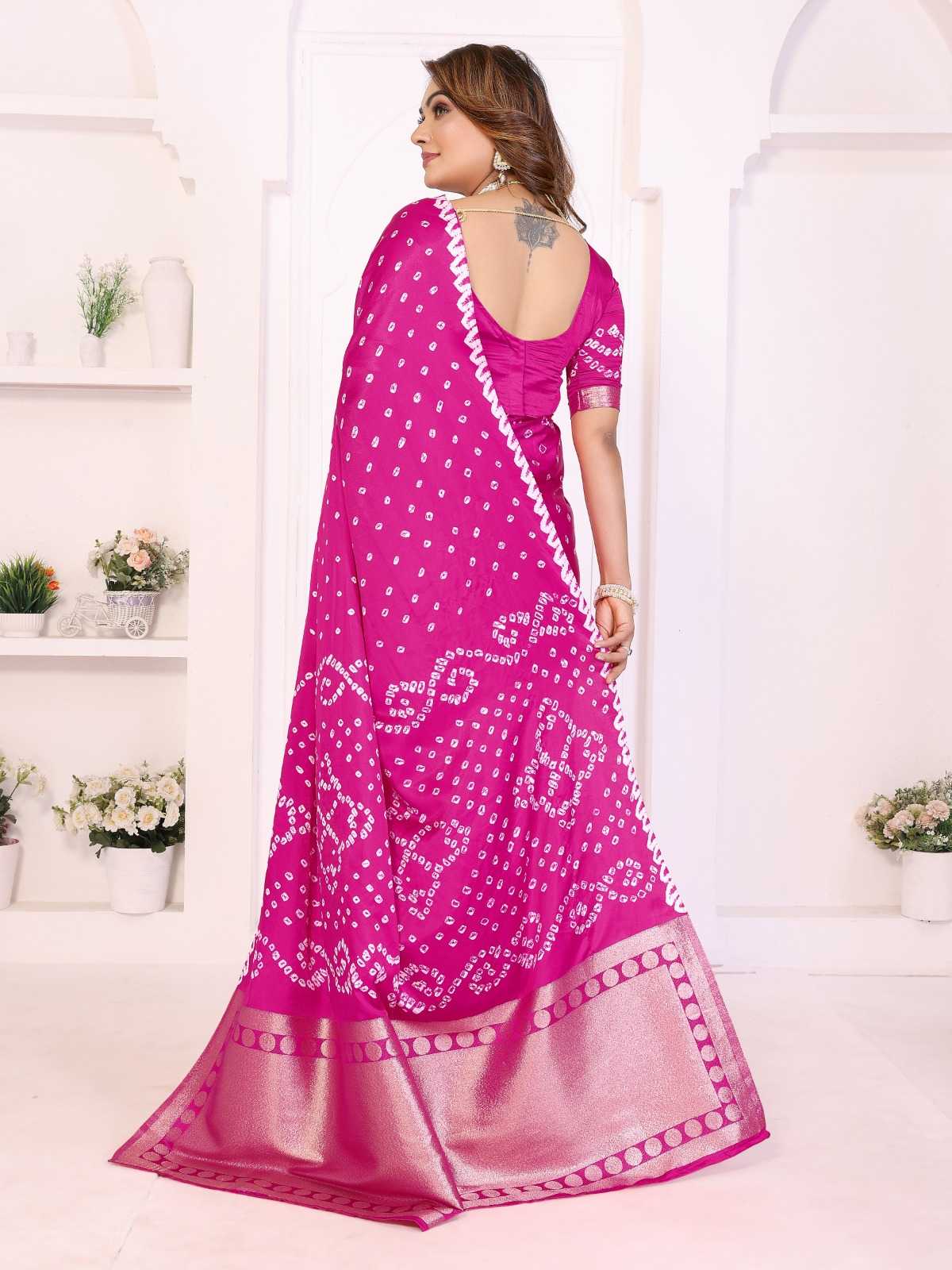 Shwetaki Satin Gota Patti Saree