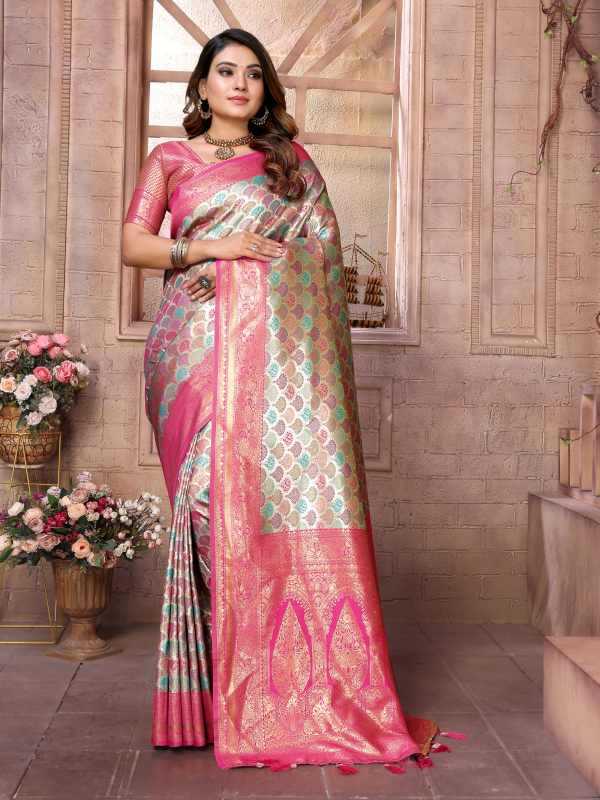 Somya Banarasi Soft Silk Party Wear Saree