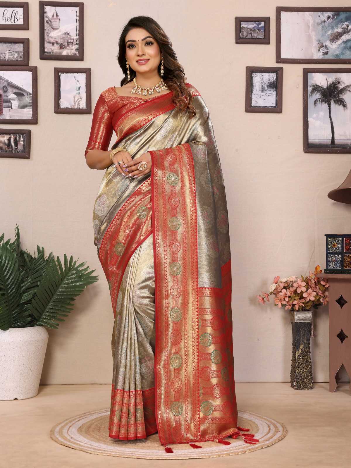 Tissue Silk Designer Saree