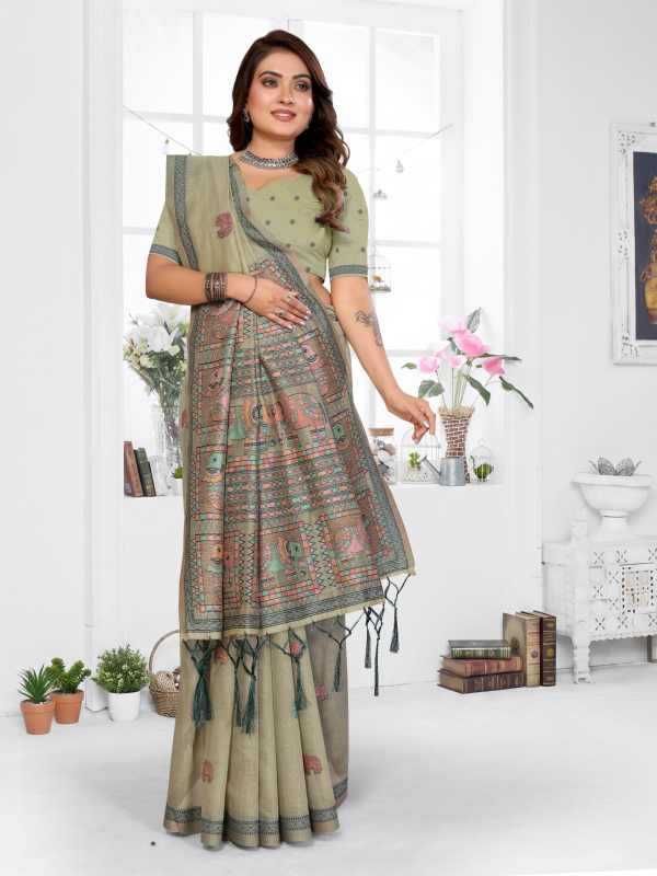 Suman Cotton Jacquard Saree