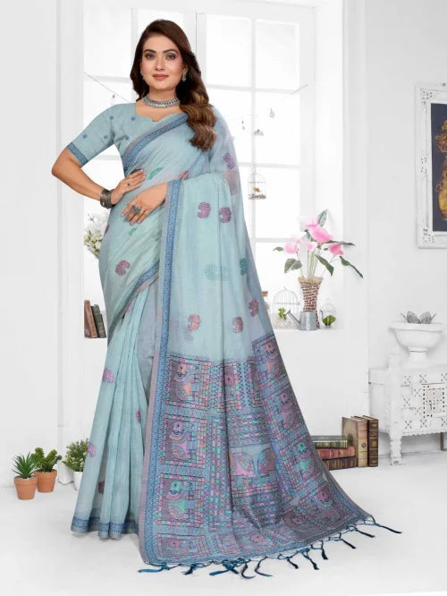Suman Cotton Jacquard Saree
