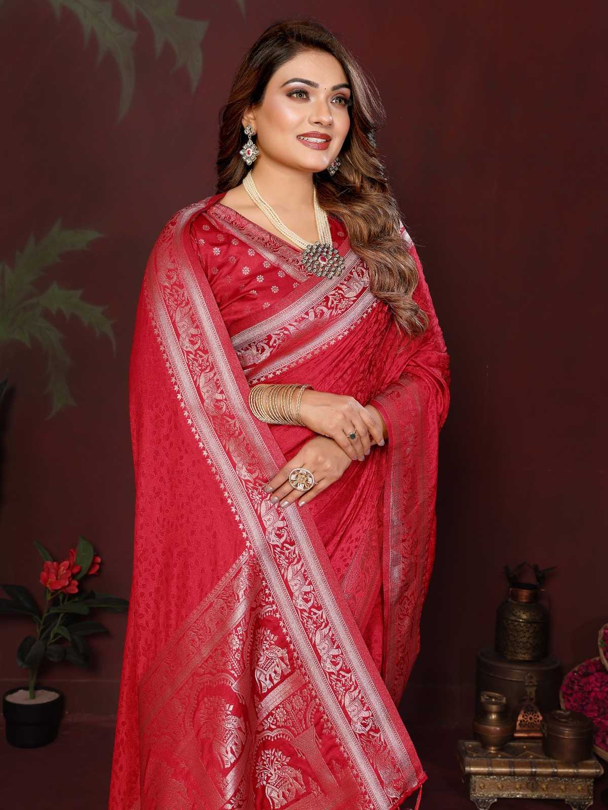 Satin Silk Designer Saree