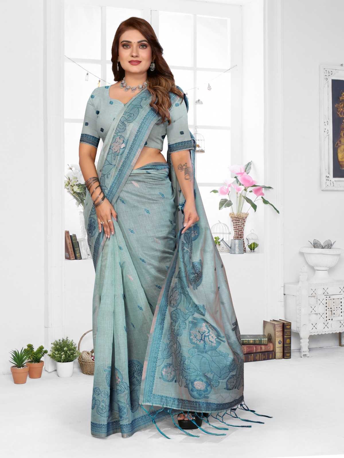 Tanvi Cotton Jacquard Saree
