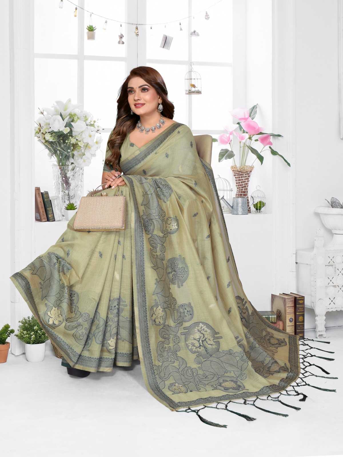 Tanvi Cotton Jacquard Saree
