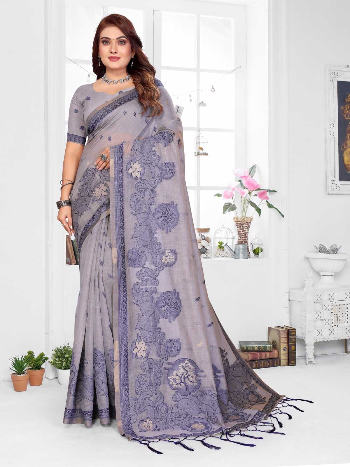 Tanvi Cotton Jacquard Saree