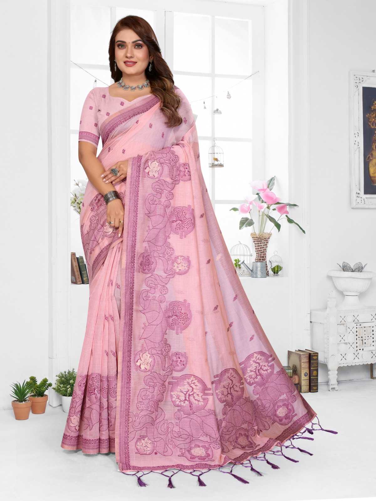 Tanvi Cotton Jacquard Saree
