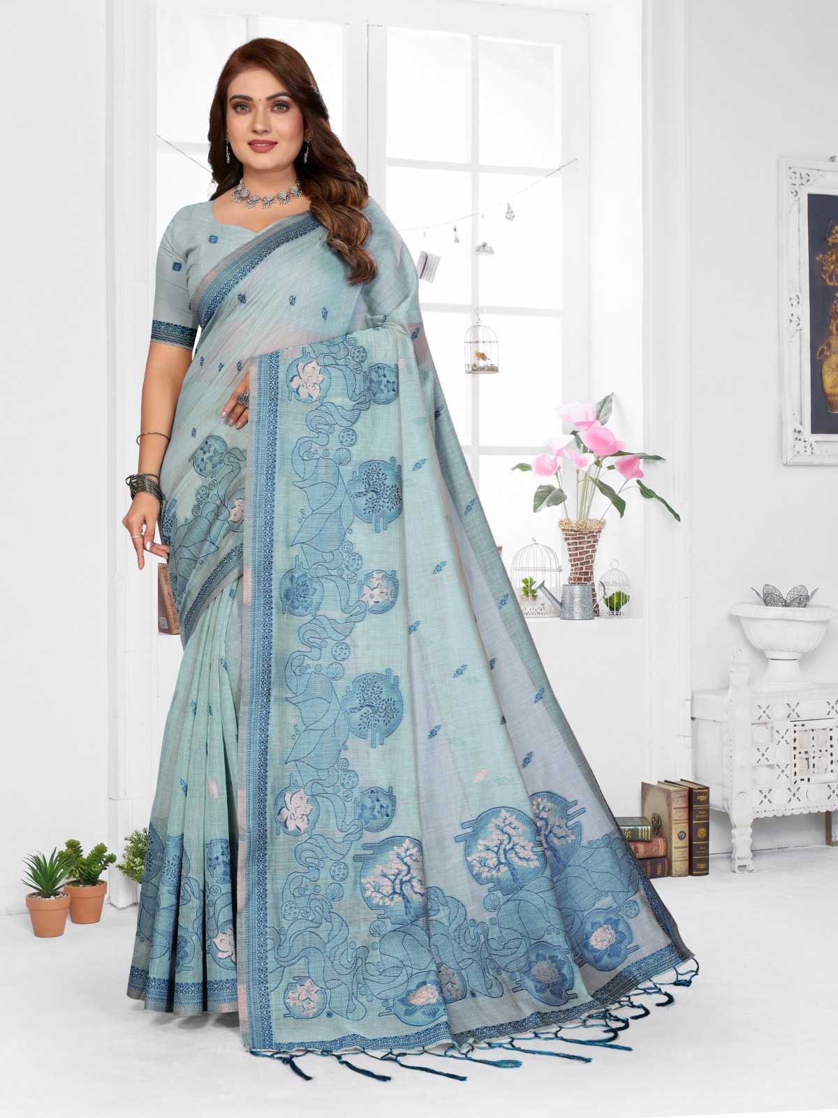 Tanvi Cotton Jacquard Saree