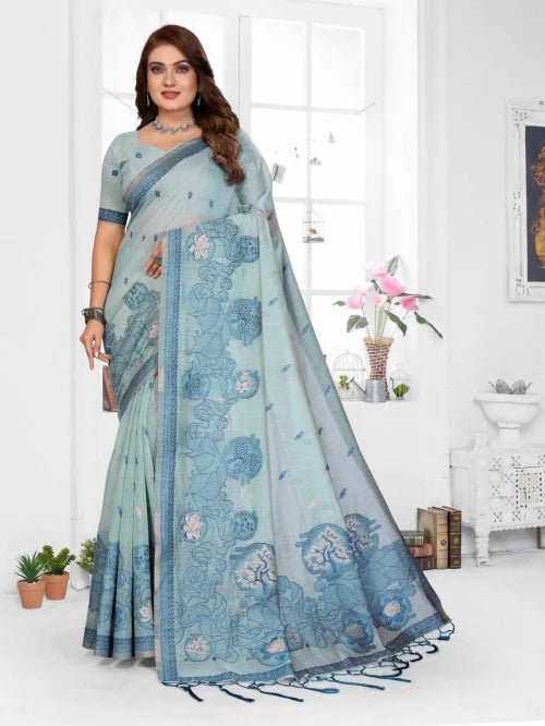 Tanvi Cotton Jacquard Saree