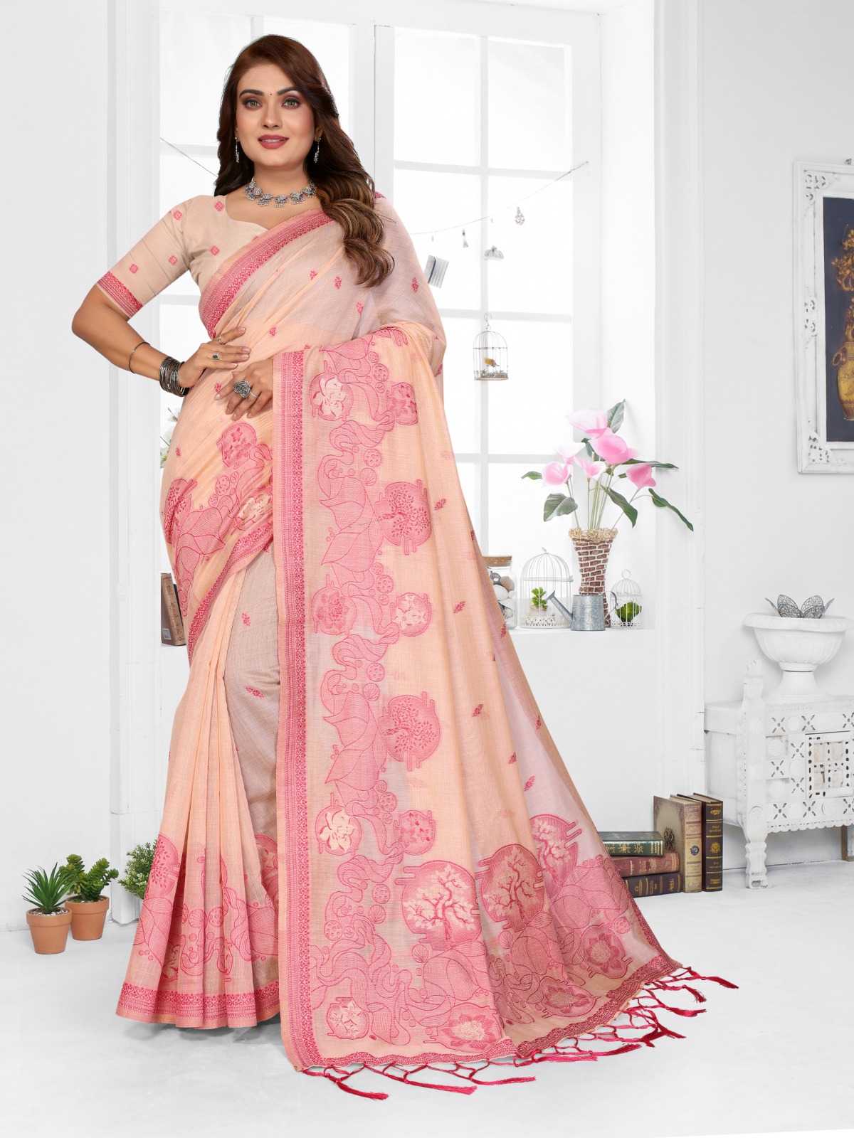Tanvi Cotton Jacquard Saree