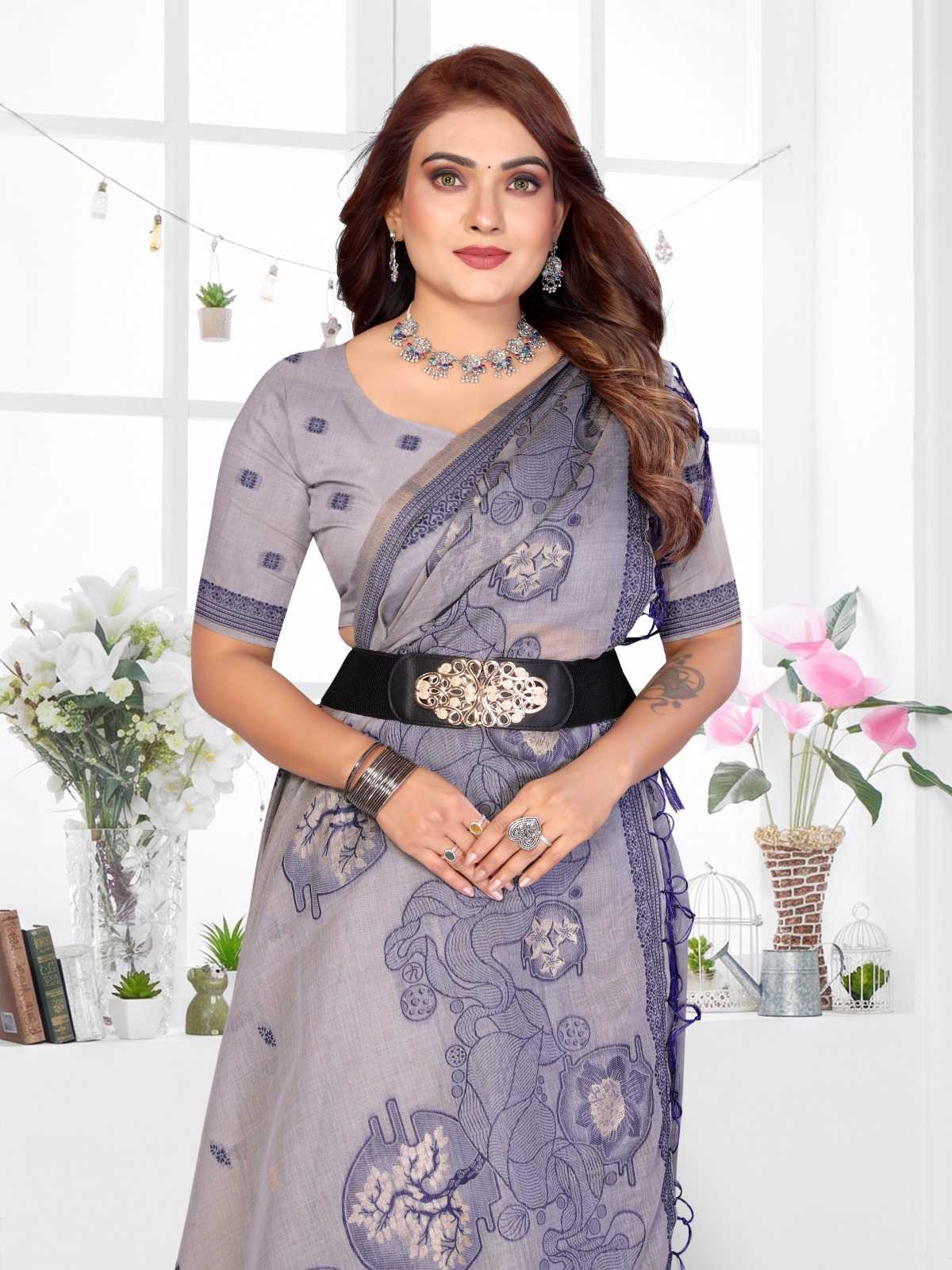 Tanvi Cotton Jacquard Saree