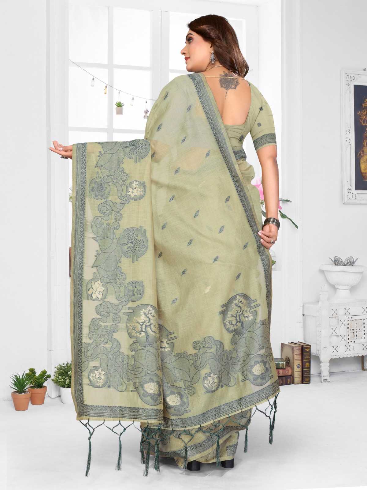 Tanvi Cotton Jacquard Saree