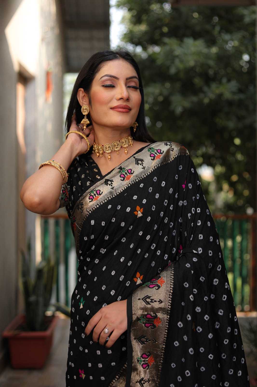 Paithani Silk Hand Work Saree