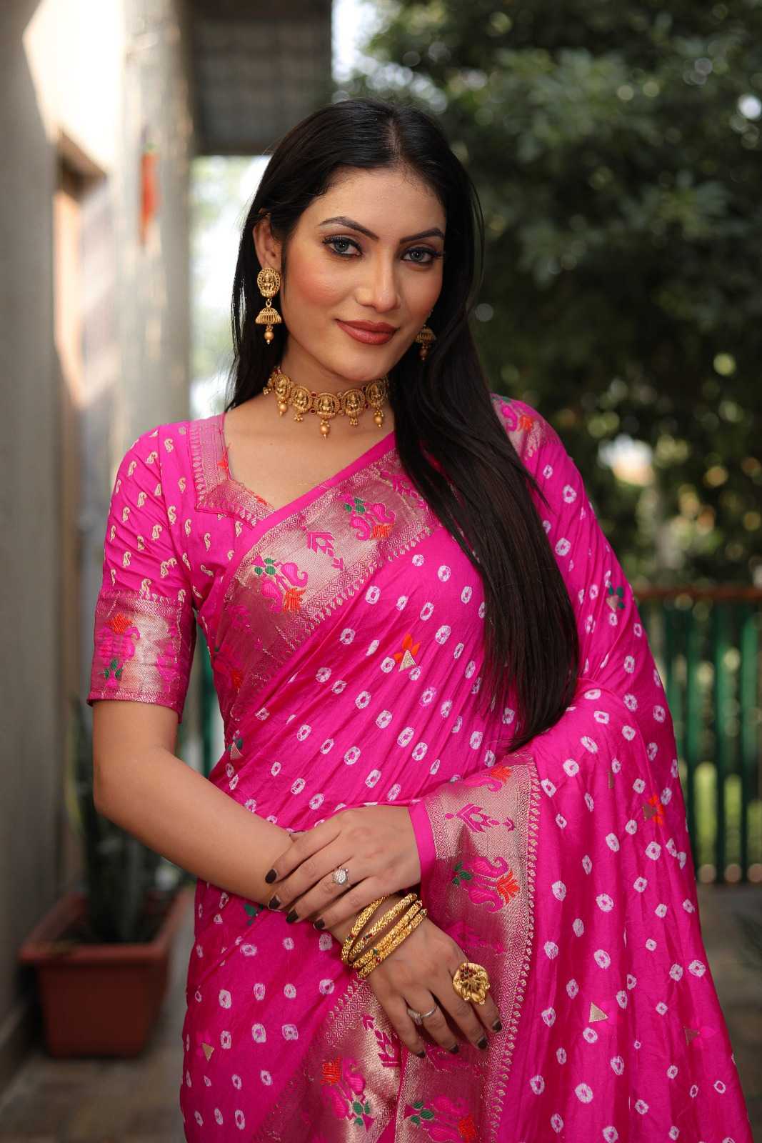 Paithani Silk Hand Work Saree