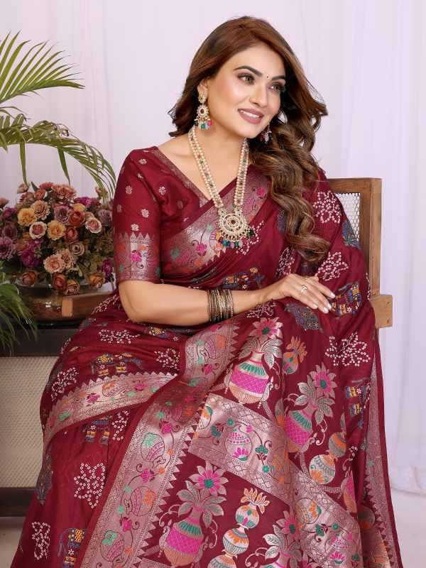 Zumkha Dola Silk Designer Saree