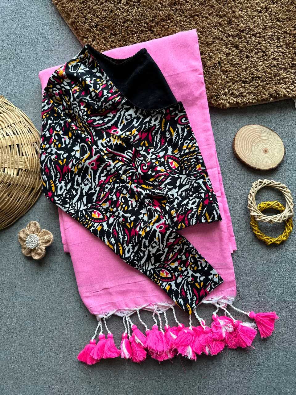 Khadi Cotton Designer Blouse in Off White
