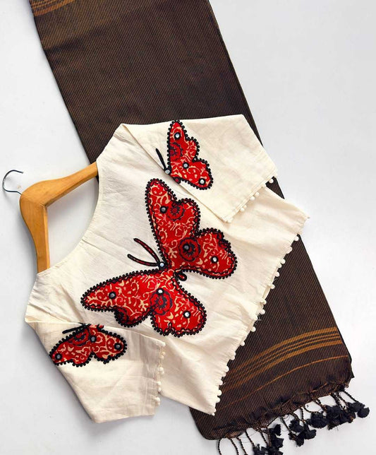 Khadi Cotton Designer Blouse JT-139763