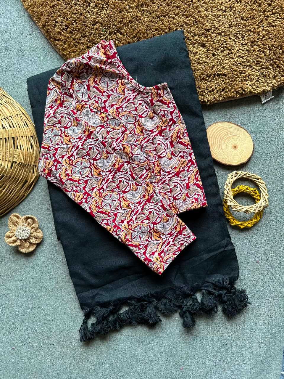 Khadi Cotton Designer Blouse in Off White